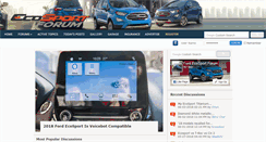 Desktop Screenshot of ecosportforum.com